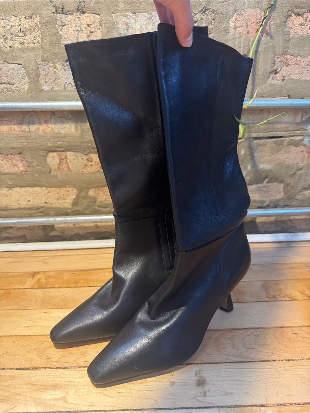 Sam Edelman Leather Heel Boots